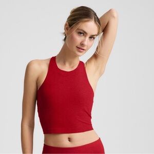 Spacedye High Neck Cropped Tank